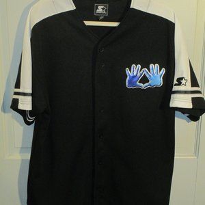 VTG 90s WCW DDP Embroidered Baseball Jersey XL